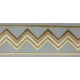 Decorative Border - Zig Zag Pattern Grey/Gold