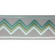 Decorative Border - Zig Zag Pattern Grey/Teal