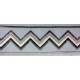 Decorative Border - Zig Zag Pattern Grey/Grey