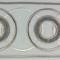 Decorative Border - Inner Circles Pattern Grey