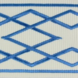 Decorative Border - Diamond Pattern Blue