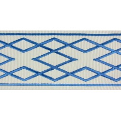 Decorative Border - Diamond Pattern Blue