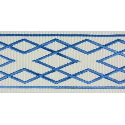 Decorative Border - Diamond Pattern Blue