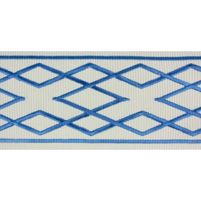 Decorative Border - Diamond Pattern Blue