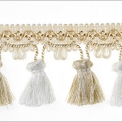 Soft Furnishing Tassel Fringe - White Dove