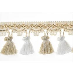 Soft Furnishing Tassel Fringe - White Dove