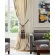 Curtain & Drapery Tassel Tieback - Burgundy, Gold & Green Mix