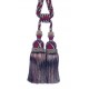 Double Tassel Tieback - Garnet