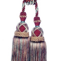 Double Tassel Tieback - Terracotta