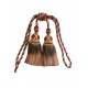 Curtain & Drapery Tassel Tieback - Terracotta, Green & Gold Mix