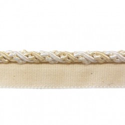 5mm Lip Cord Trim - White Dove