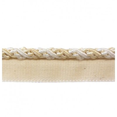 5mm Lip Cord Trim - White Dove