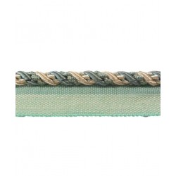 5mm Lip Cord Trim - Teal & Oyster