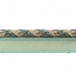 5mm Lip Cord Trim - Teal & Oyster