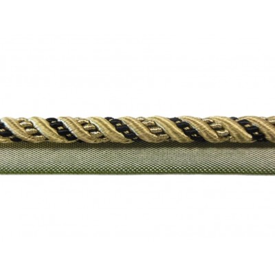 10mm Lip Cord Trim -  Black Taupe