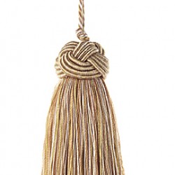 Key Tassel - Gold Cream