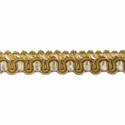 Gimp Braid - Gold & Cream