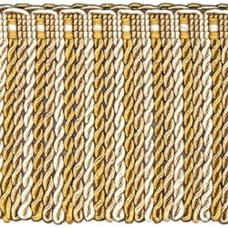 Bullion Fringe - Gold & Cream