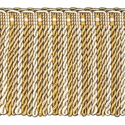 Bullion Fringe - Gold & Cream