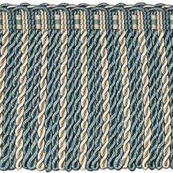  Bullion Fringe - Teal & Oyster