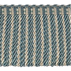  Bullion Fringe - Teal & Oyster