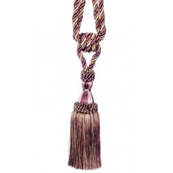 Curtain Tassel Tieback - Aubergine Avocado