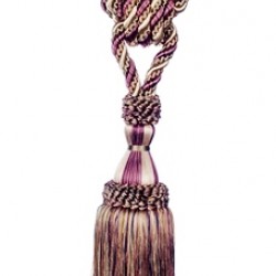 Curtain Tassel Tieback - Aubergine Avocado