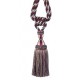 Curtain Tassel Tieback - Cherry Taupe & Forest Green