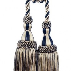 Double Tassel Tieback - Black Taupe