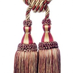 Double Tassel Tieback - Tigers Eye.