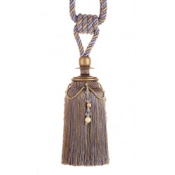 Tassel Tieback with Beads - Jacaranda