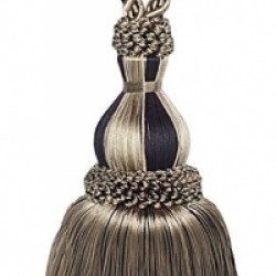 Large Tassel Tieback -  Black Taupe