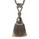 Large Tassel Tieback -  Black Taupe