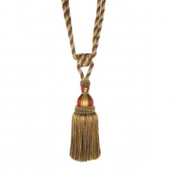 Large Tassel Tieback - Tigers Eye