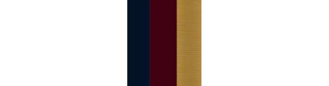 Burgundy, Gold & Blue