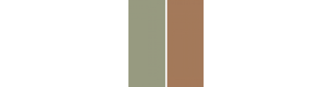 Taupe & Green