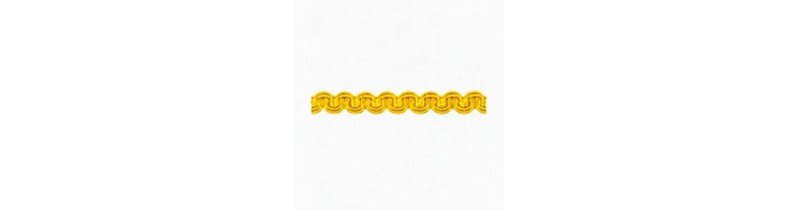 Yellow Curtain Tiebacks, Upholstery Trimmings & Decorative Braids