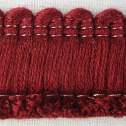 Cotton Brush Fringe - Burgandy