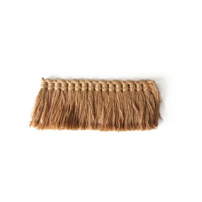 Tan 100% Cotton Brush Fringe