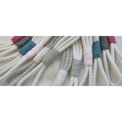 Cotton Multi Strand Tieback - White