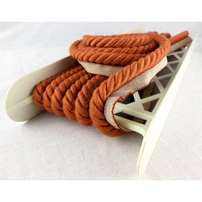 Cottonfields Flanged Cord Terracotta