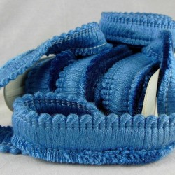 Cotton Brush Fringe - Blue