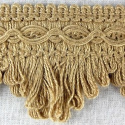 Cottonfields Scallop Fringe - Taupe