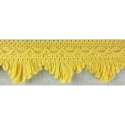 Cottonfields Scallop Fringe - Yellow