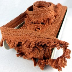 Cottonfields Scallop Fringe - Terracotta