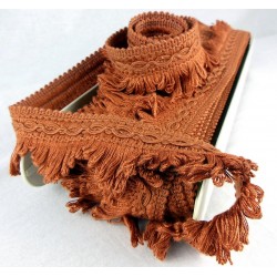 Cottonfields Scallop Fringe - Terracotta