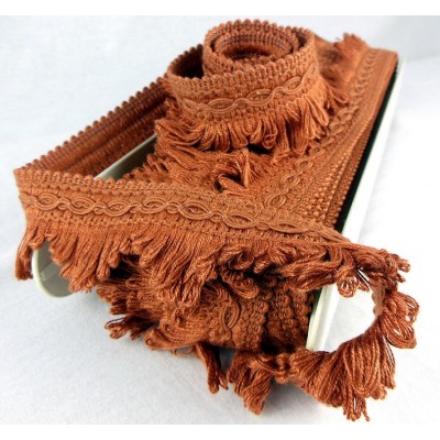 Cottonfields Scallop Fringe - Terracotta