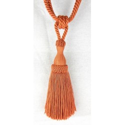 Cottonfields Single Tassel Tieback Terracotta