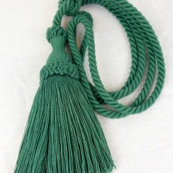 Cottonfields Single Tassel Tieback Brunswick Green