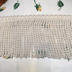 Cotton Bullion Fringe  10cm - Natural 
